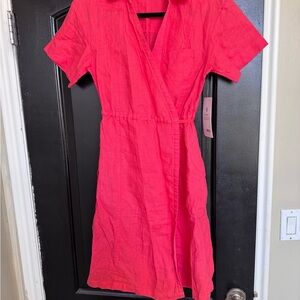 NWT Athleta Vibrant Pink Midi Dress size 0